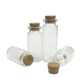 Mini Small Clear Glass Bottles Vials with Cork Stoppers for Wedding Favors Screen Printed 5ml-20ml Capacities