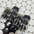 Private Label Reusable Eyelash Tweezers Glue Cleanser Black Sponge Ball with Black Tweezers Lash Tools