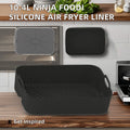 Reusable Food Grade Silicone Air Fryer Pot Square Baking Tray Liner Oven Use Disposable Paper Baking Dishes Pans Oven Basket