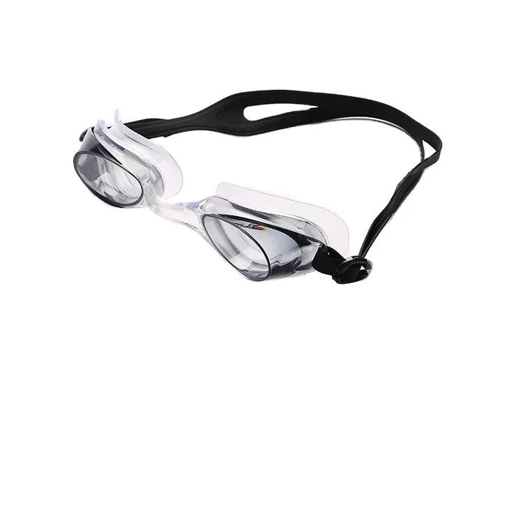 Children's Multicolor Waterproof Sports Silicone Swimming Goggles with P.C Lens and Plastic Case