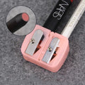 Cosmetic Eyebrow Pencil Sharpener Mechanical Pink Lip Pencil Sharpener