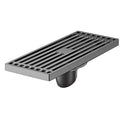 Customized Brass Bathroom Floor Drain 8*20cm Anti-odor Linear Drain Concealed Tile Insert Long Shower Linear Copper Floor Drain