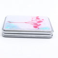 Wholesale Fashion Cute  Double Sides Custom Logo Metal Make up Mirror