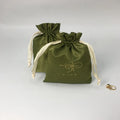 Wholesale Custom Quality Cosmetic Packaging Drawstring Dust Bag Satin Wig Pouch With Logo