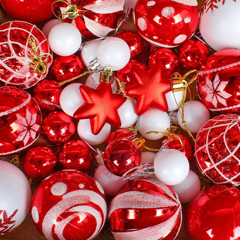 MODERN Christmas Plastic Ball Party Christmas Tree Hanging Ball Christmas Decorative Ball