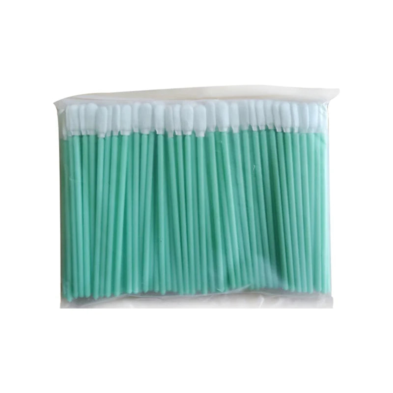Flat Head Clean Cotton Swab Laser Lens Clean  Head Cotton Swab Stick Cleaning Rod for Laser Protective Lens