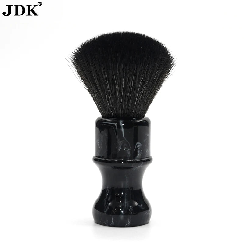 Hot Sell Vegan Black Synthetic Hair Resin Handle Men's Grooming Premium Brocha De Afeitar Beard Care Shaving Brush Beard Brush
