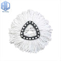 Factory Direct Supply EasyWring Triangle Microfiber Mop Head White Washable Pads for O-Cedar Manual Household Application