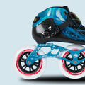 EACHkids Professional Kids' 3-Wheel Inline Carbon Fiber Quad Roller Skate Shoes Teenager Size Aluminum Frame Alloy Wheels PU