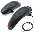 Superbsail 10 Inch Kugoo M4 Kick Scooter Fenders Electric Scooter Rear Mud Guard Wings Tail Light Protective Rear Wing Plastic