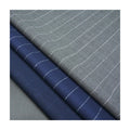 Fashion RTS Luxury Italian Eco-Friendly Stripe Worsted Merino Wool Blend Suiting Fabric for Suits & Jackets