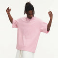 Custom Cotton 310 Gsm Anti-Bacterial Loose Fit Short Sleeve O-Neck Solid Pattern Men's T-Shirt
