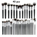 High Quality 40 Pcs Luxury Makeup Brush Set With Bags Black Foundation Powder Blush Eye Shadow Brushes Makeup Tools