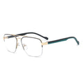 BL22066 Men Square Sport Double Bridge Luxury Oversized Metal Optical Frame Eyewear Manufacturer Eyeglasses Frames