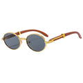 Ralferty Retro Steampunk Sunglasses for Men UV Protection Round Oval Metal Sun Glasses Classic Gothic High Quality Shades Women