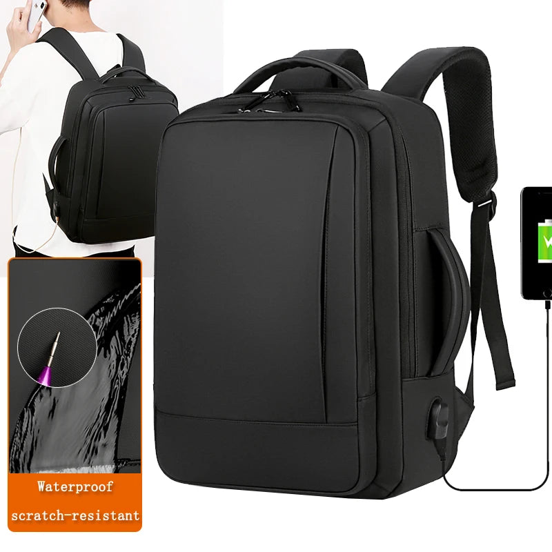 Wholesale Custom Laptop Backpack Waterproof USB Zipper Fashion Oxford Casual Quality Bags for Men