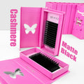 Abonnie Cashmere Lash Extensions Fluffy Matte Black Eyelash Trays Soft Lash Trays Wholesale Individual Eyelash Extensions