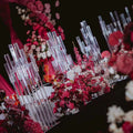 M-CS01 Luxury Acrylic Candlesticks Holder 8 Heads Clear Candlestick for Wedding Party Table Centerpieces Decoration