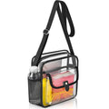 Clear Sling Plastic Shoulder gym bag Messenger Pack Stadium women Pvc Storage Bag