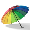 Custom Large Modern 8K Fiberglass Golf Umbrella Minimalist Straight Straight Rainbow Logo Printing Pongee Promotional Custom
