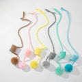 New Suction Cup Soft Plush Self-Play Hanging Stretchable Cat Spring With Bell Interactive Cat Toy Ball for Self-Amusement