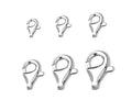 Minimalism 925 Sterling Silver Two Ring Lobster Clasp for Jewelry Making Accessories Wholesale