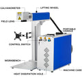 Sihao Wide Application 30W Fiber Laser Marking Machine Separated Type 150x150 mm Marking Good Condition