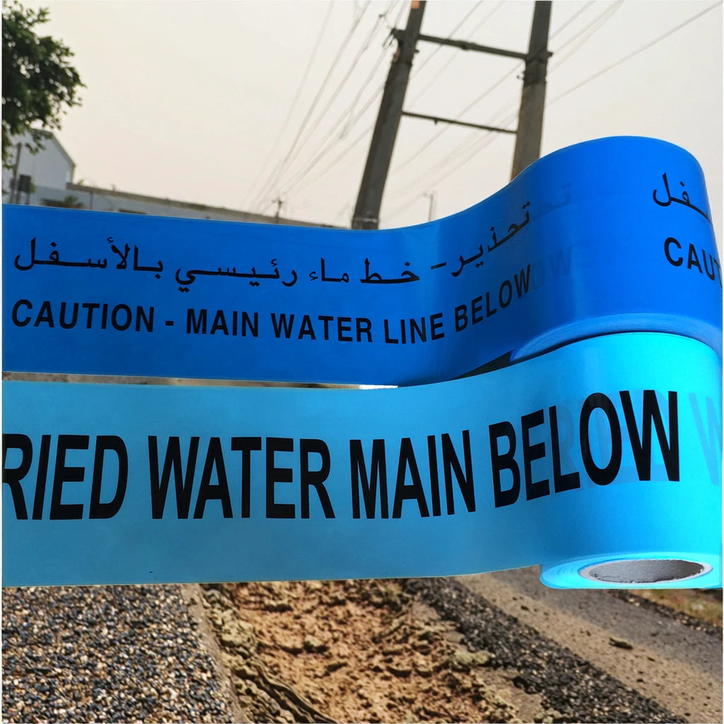 Underground Caution Belt Warning Barrier Tape Non-Adhesive PE Type