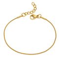 Ins Style Simple Fashion Gold Plated Stainless Steel Snake Chain Bracelet Jewelry