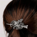 Viking Celtic Hair Clips Vintage Celtic Knot Hairpins Retro Silver Alloy Hair Sticks Viking Metal Celtic Hair Barrette Jewelry