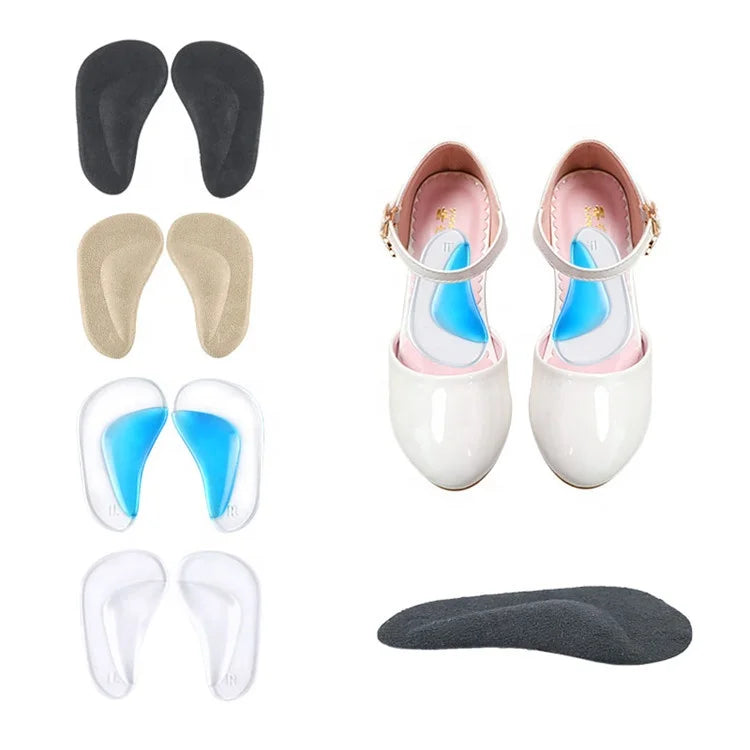 Children Orthotic Insoles Flatfoot Corrector Arch Pain Support Soft Comfortable Hi-poly/Velvet Gel Inserts Cushion Pads