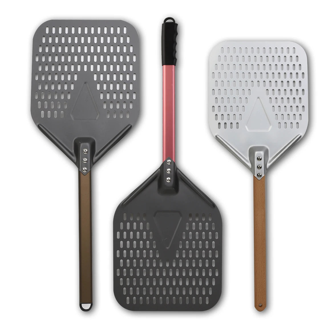 10-inch square Punching Pizza Peel Bag Shovel Baking Flip Shovel Processing Custom OEM ODM