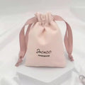 Luxury Soft Customized Canvas Velvet Drawstring Pouch Bag for Clothing Socks Cosmetics Jewelry Gift Packaging