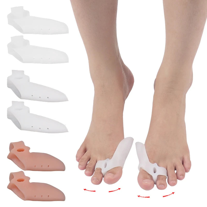 Bunion Correcotor Toe Separator Gel Toe Separator Spacers Toe Separator Silicone Corrector Thumb Valgus With Hole
