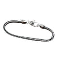 Wholesale S925 Sterling Silver Bracelet Men's and Women's Vintage Vajra Engraved Prayer Jewelry Handwoven Bracelet Jewelry