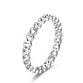 Hot Sale 925 Sterling Silver Women's Jewelry Simple Hollow Heart Stacking Ring Trendy Wedding and Party Style