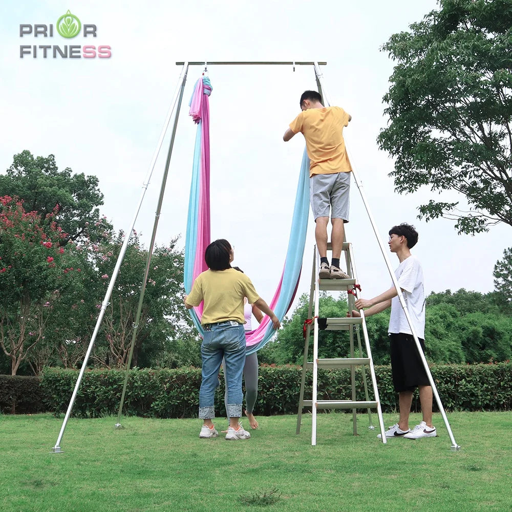 Prior Fitness Yoga Swing Stand for Outdoor Aerial Rig