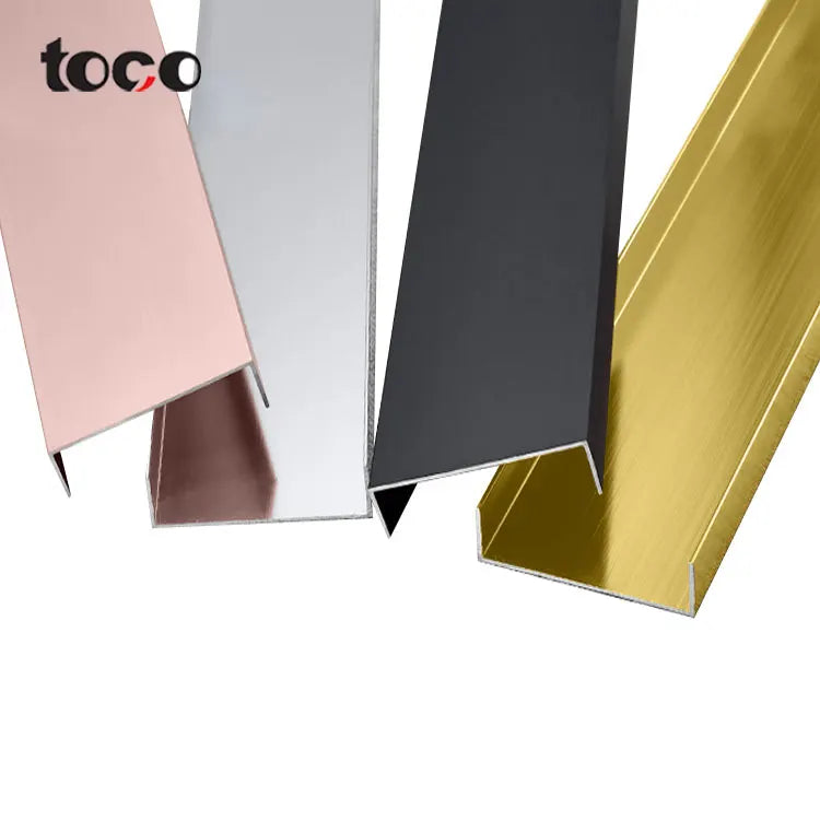 TOCO U 10mm Profile Shaped Guard Aluminum PVC Edge Banding Tapes for Furniture for Edging Molding