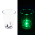 Neon-Glo Teen Party Favor Shot Glasses-LED Neon Glow in Dark Plastic Battery-Powered Drinking Cups
