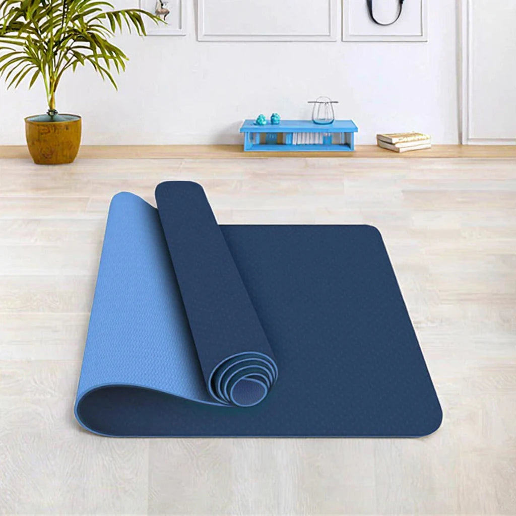 Bstar Eco-Friendly Thick 6mm/8mm/4mm Durable TPE Yoga Mat Carrying Bag 183cm Length Custom Logo for Pilates Gym Exercises