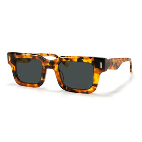Oversized Square Frame Acetate Sunglasses UV400 Photochromic Lenses Minimalist Rivet Eyewear for Men