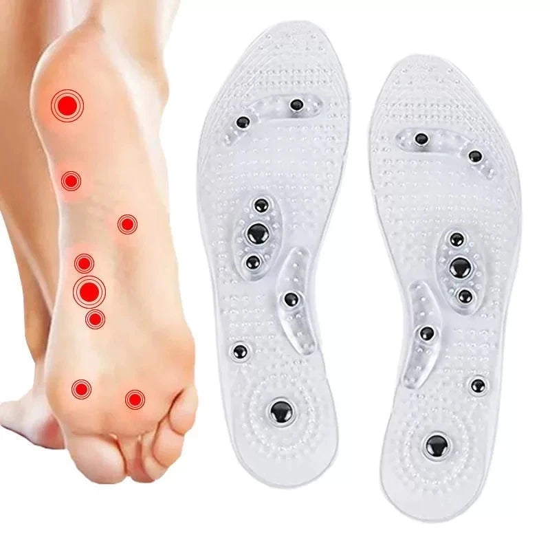 Comfortable Acupuncture Foot Massage Magnet Magnetic Insoles for Shoes