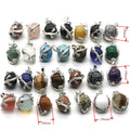 Fashion Jewelry Charms Natural Gemstone Pendants White Crystal Pendants for Jewelry Making