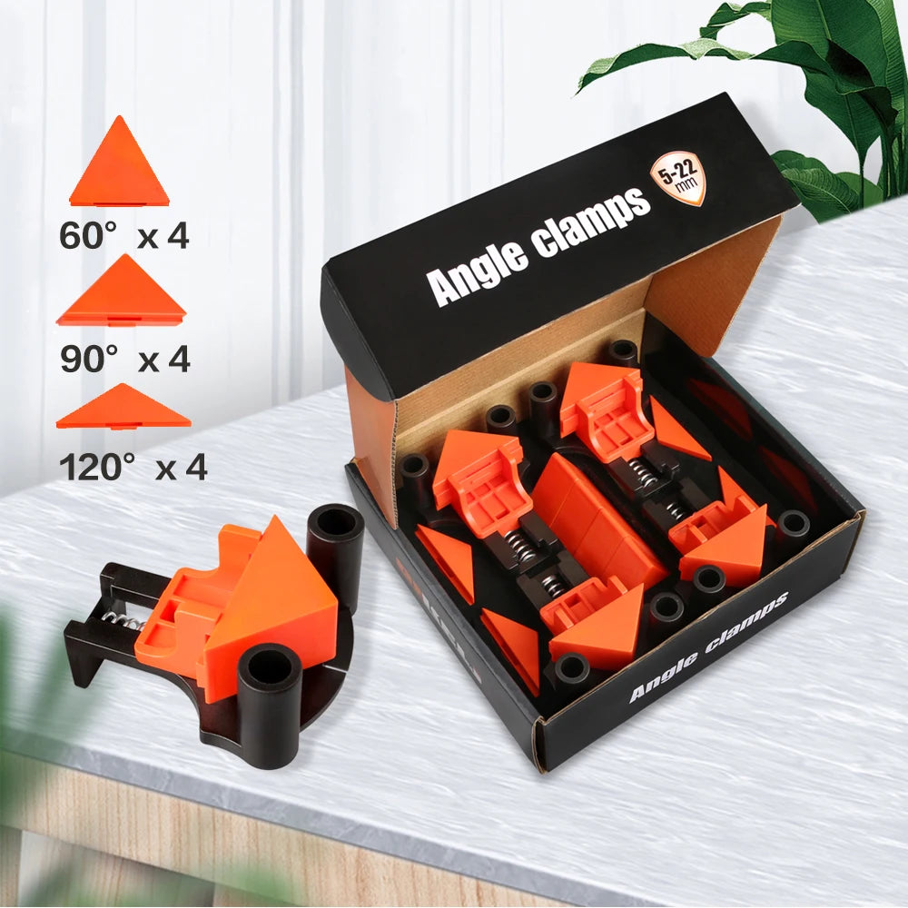 Multifunction 90 Degree Picture Frame Corner Clamp Holder Quick Plastic Fixed Woodworking Tool 60/90/120 Degree Inch Metric MegaBDM