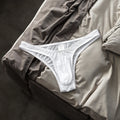 Custom Men's G-String T-Back Sports Underwear with Logo on Waist Breathable Design