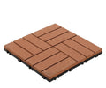 Garden Yard Deck Wood Plastic Composite DIY Interlocking Tiles HDPE Base XF-N002 300*300*25mm Waterproof Anti-Slip Wear