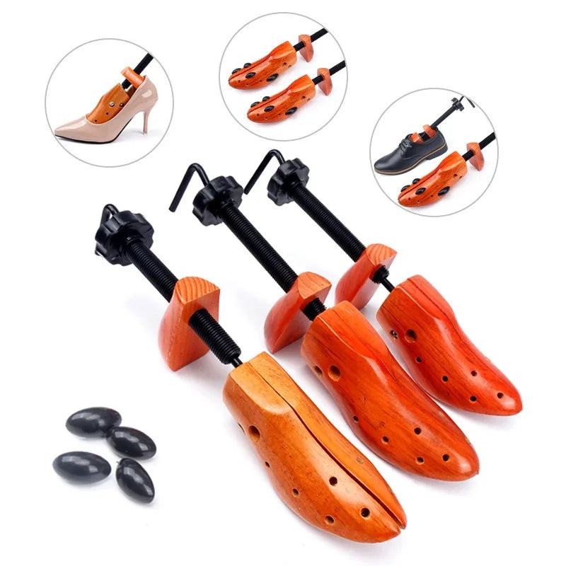 Custom Logo Revolving Rack Wooden Shoe Trees Big Shoes Tree Stretchers for Women and Men