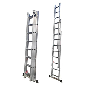 Aluminum Alloy Modern Multifunctional Folding Telescopic Ladder 6 Steps 150kg Load Capacity 3m-7m
