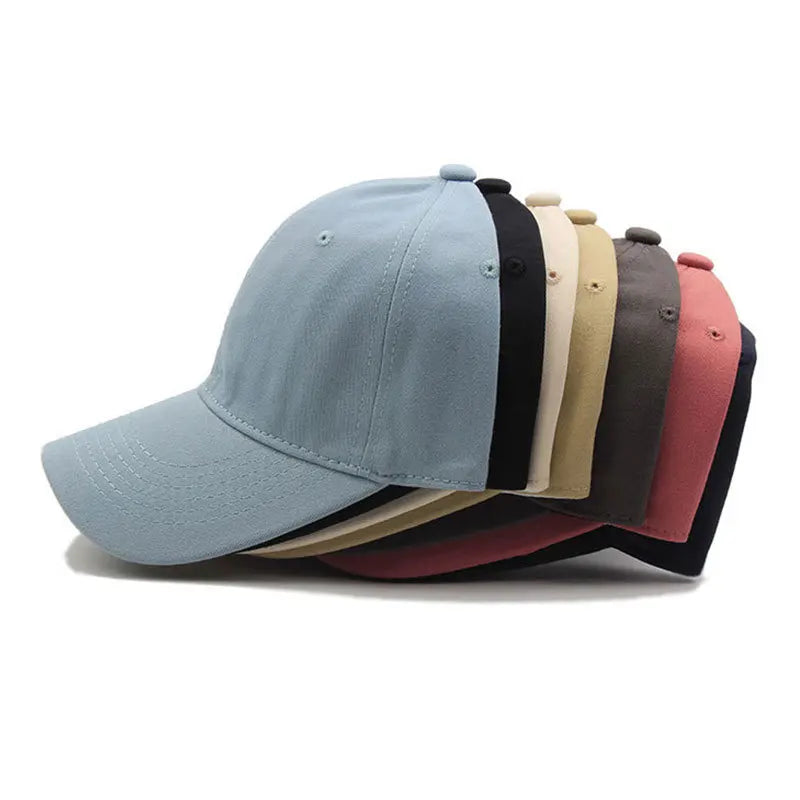 50 Colours Bulk Wholesale 100% Cotton Soft Breathable Waterproof Canvas Baseball Cap 6 Panel Plain Unstructured Embroidery