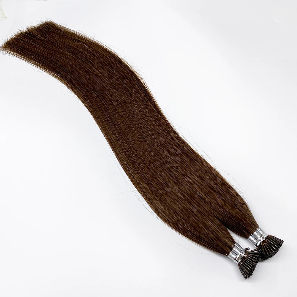 Premium Quality Cuticle Aligned Pre-bonded I Tip Hair 100% Russian Human Hair Italian Keratin Tip Hair Extension
